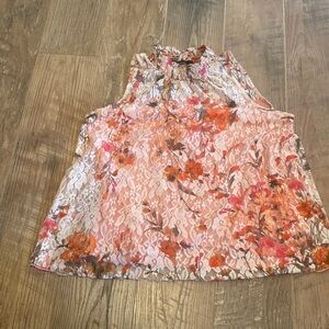 Status Women’s Floral Sleeveless Blouse Size Small